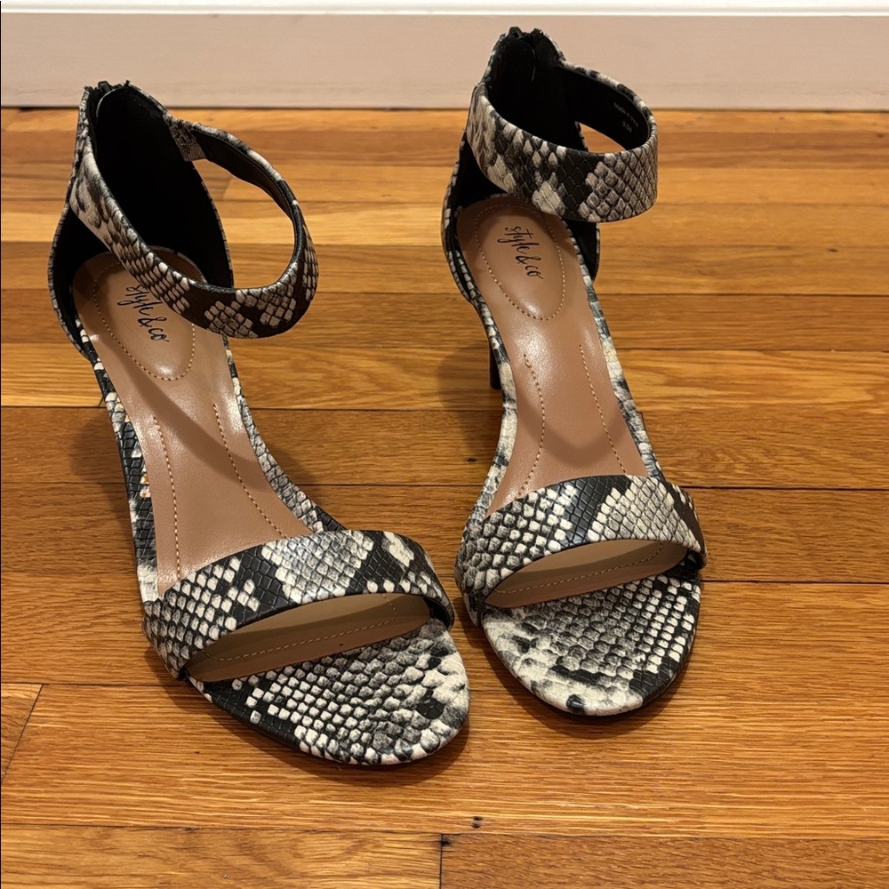 Style & Co. Snakeskin Heels